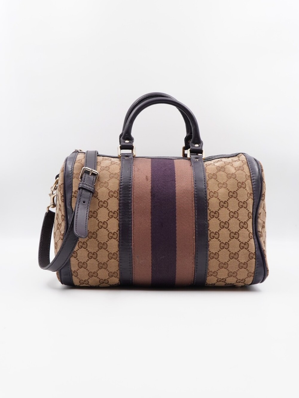 CK20 💕 GUCCI GG Monogram Vintage Web Boston